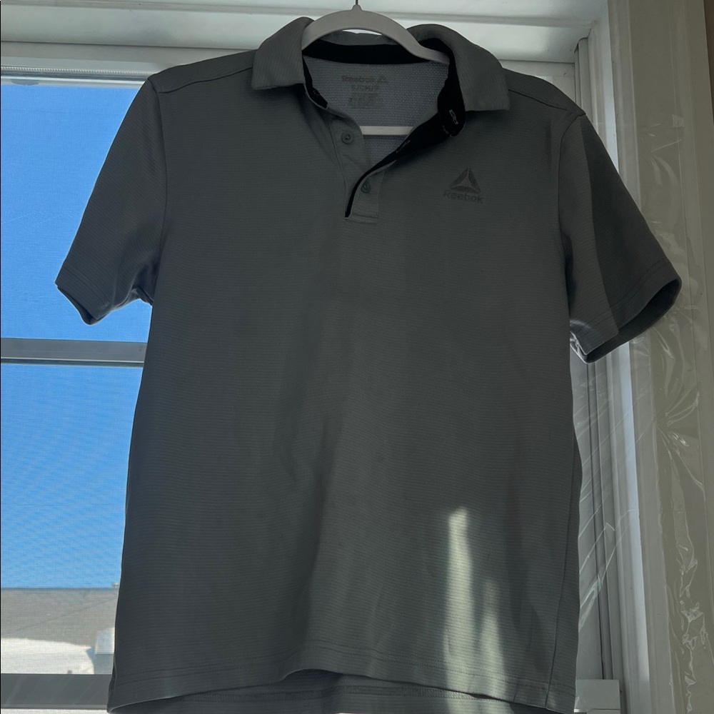 Reebok Gray Short Sleeve Polo Shirt